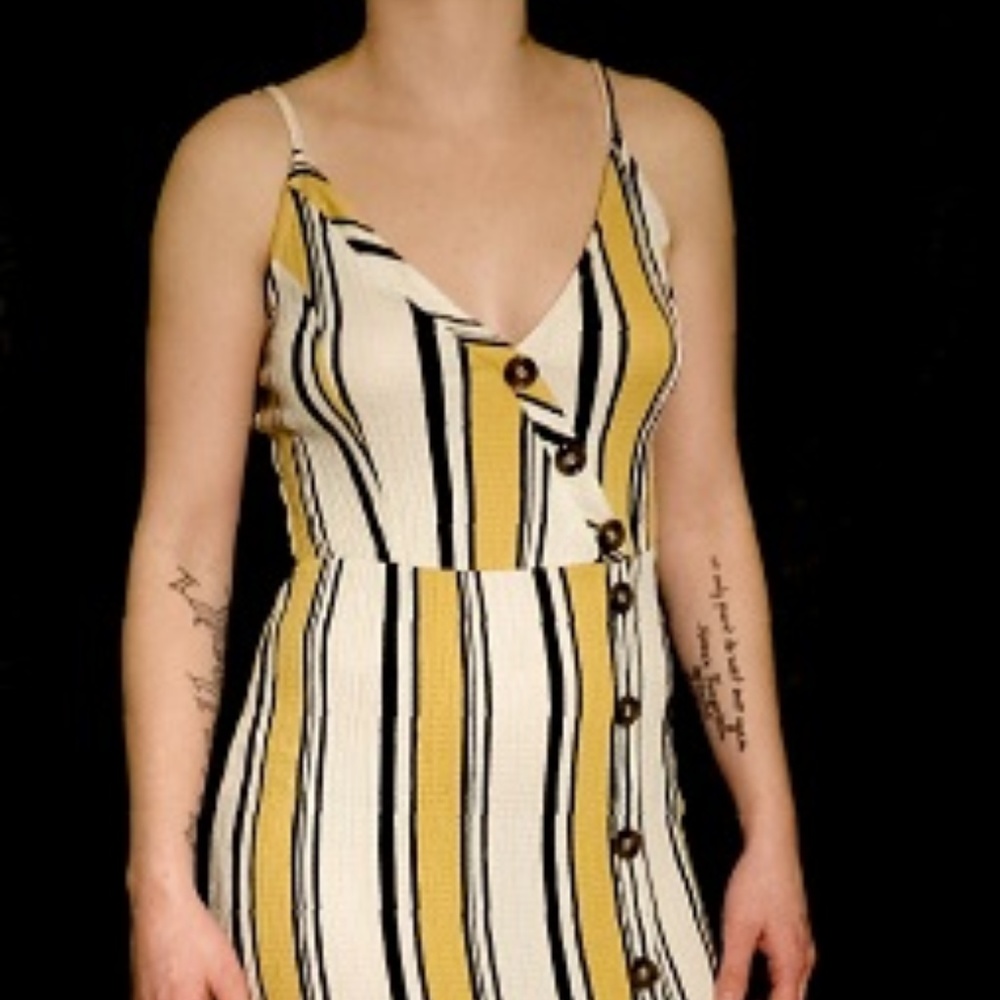 Black and White Spaghetti strap Dress